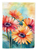 Gerbera Daisies in Watercolor Garden Flag