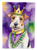 Fox Terrier King of Mardi Gras Garden Flag
