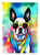 Boston Terrier Hippie Dawg Garden Flag