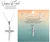 Necklace Scroll Cross Silver-Plated 18L