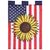 Flag Patriotic Sunflower 13x18