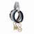 Jasmine Vegan Leather Women's Wristlet Keychain set- 3 pieces