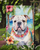 English Bulldog Luau Garden Flag