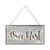 6" X 12" Gray and Brown Our Nest Galvanized Metal Wall Decor