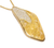 925 Sterling Silver Natural Stone Pendant, Yellow Gold