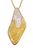 925 Sterling Silver Natural Stone Pendant, Yellow Gold