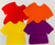 T-Shirt Assorted Color Creative Cut-Outs