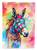 Hippie Animal Donkey Garden Flag