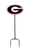 University of Georgia Logo Wrought Iron Yard Decor