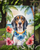 American English Coonhound Luau Garden Flag