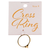 Ring Size 8 Gold Vertical Box Cross Ring