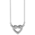 Necklace Love Knot Heart Silver Plated