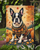 Boston Terrier Fall Garden Flag