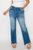 bytos Full Size Raw Hem Distressed Mid Rise Straight Jeans