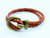 Smooth Leather with Brass/Silver Buckle Bracelet