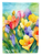 Freesias in Watercolor House Flag