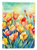 Freesias in Watercolor House Flag