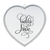 Heart Mirror Hello Love Med Silver