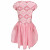 AnnLoren Girls Dress Pink Tulle & Pink Arabesque Easter Party Dress