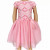 AnnLoren Girls Dress Pink Tulle & Pink Arabesque Easter Party Dress