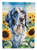 English Setter in Sunflowers Garden Flag