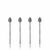Gunmetal Deco Cocktail Picks By Viski