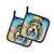 Hippie Dawg Pair of Pot Holders