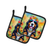 Hippie Dawg Pair of Pot Holders