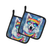 Hippie Dawg Pair of Pot Holders
