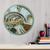 Courtside Market City Hall Loop Station NYC Postcard Circular Wood Decor