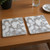 15" X 15" Gray And Gold Abstract Agglomerated cork Square Placemats