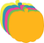 Pumpkin Bright Neon Assorted Color Large Cut-Outs
