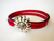Children's Flower Leather Bracelet (Silver or Brass)