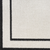 6' Ivory And Black Indoor Outdoor Runner Rug