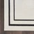 6' Ivory And Black Indoor Outdoor Runner Rug