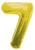 Gold #7 Mylar Balloon