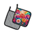 Colorful Brunia Pair of Pot Holders