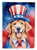 Golden Retriever Patriotic American Garden Flag