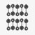 Ten Replacement Black Vent Caps Made to Fit Any Fuel / Gas / Water Can with Vent