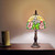 15" Tiffany Style Floral Butterfly Table Lamp - 606114645337