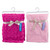 Charcoal 2 Piece Bordered Box 100% Polyester Bath Mat Set