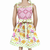 AnnLoren Girls Dress Spring Birds and Pink Arabesque Cotton Knit Spaghetti Straps