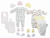 Bambini Newborn Layette Baby Shower Gift Set