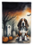 Basset Hound Spooky Halloween House Flag