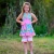 AnnLoren Girls' Mermaid Halter Dress & White Ruffle Shorts Boutique Set