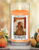 Courtside Market Pumpkin Birdhouse Flag Status Candle Glass