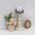 White Distressed Carved Wooden Pillar Candle Holder for Table Mantle