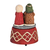 Figurine Musical Christmas Red Knit