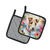 Fox Terrier Luau Pair of Pot Holders