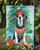 Bluetick Coonhound Christmas Garden Flag